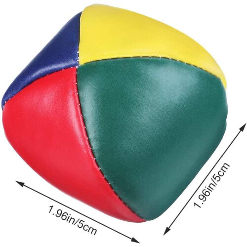 Professional Juggling Balls, Multicolor Vinyl Shells, No-Bounce Construction for Smooth Practice, Solid Construction Soft Juggler Balls for Beginners 1