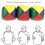 Professional Juggling Balls, Multicolor Vinyl Shells, No-Bounce Construction for Smooth Practice, Solid Construction Soft Juggler Balls for Beginners 4