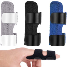 Universell passender Fingergelenkstabilisator, komfortables, atmungsaktives Design mit verstellbaren Gurten, Aluminiumstütze für die postoperative