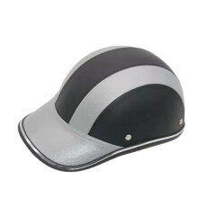 Motorcycle Retro Half Helmets, Urban Style ABS Shell, Handmade Unique Old School Design, Lightweight & Safety, Adjustable Chin Strap, Baseball Cap Sty
