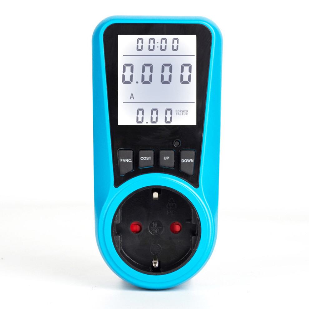 Digital Energy Meter, Innovative Power Consumption Monitor, Large Blue Lcd Display, Overload Protection & Cost Calculator, Compatible With Household 9448196451823