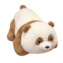 Realistisch panda pluche kussen knuffel voor-bruin 35cm