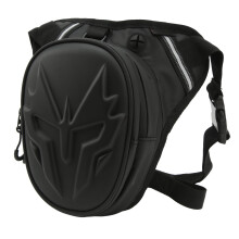 Motorcycle PVC Matte Drop Leg Bag 2L Thigh Pouch for Outdoor Black