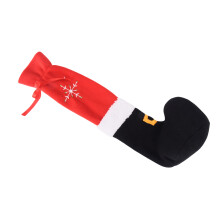 Zachte kersttafelpoothoezen Tafelvoeten Sokken-Rood 1