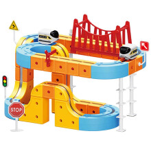 Magnetic Anti-Gravity Track Train Set, Electric Train Set with DIY Race Track, STEM Building Assembly Kit, Christmas Birthday Gifts for Kids