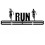 (RUN) Medal Holder Display Hanger Rack Medals Black 1