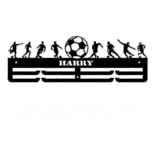 (SOCCER) Medal Holder Display Hanger Rack Medals Black