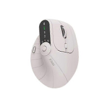 (Beige) Saker Ergonomic Triple,Ergonomic Vertical Mouse: Tri-Mode Wireless, Rechargeable