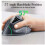(Beige)Saker Ergonomic Triple,Ergonomic Vertical Mouse: Tri-Mode Wireless, Rechargeable 4