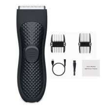 Elektrisch scheerapparaat voor mannen, ergonomische grip, IPX7 waterdicht, lage trillingen en stil, roestvrijstalen keramische mesjes, USB