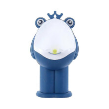 (Navy) Frog Pee Training,Standing Potty Training Urinal for Boys Toilet with Funny Aiming Target