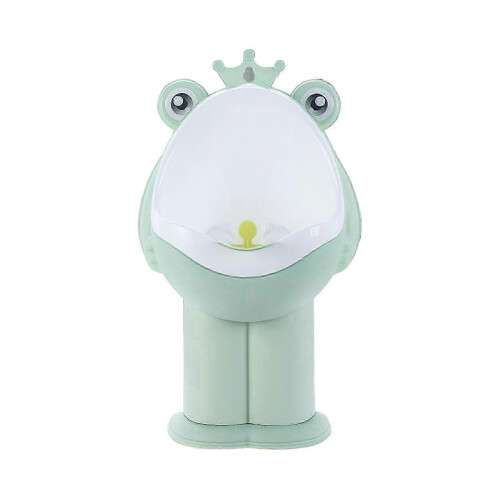 (Green) Frog Pee Training,Standing Potty Training Urinal for Boys Toilet with Funny Aiming Target