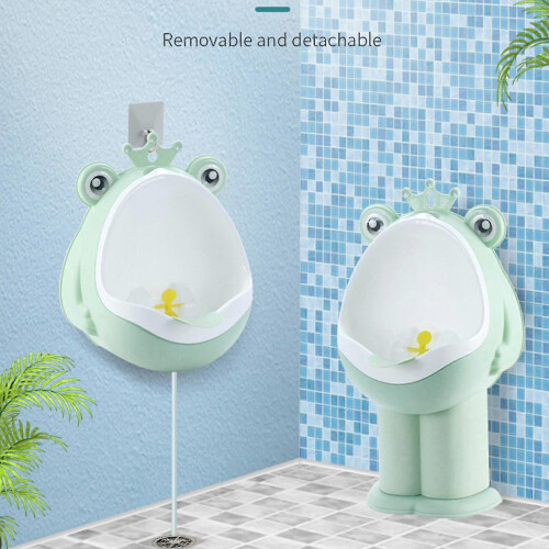 (Navy) Frog Pee Training,Standing Potty Training Urinal for Boys Toilet with Funny Aiming Target 2