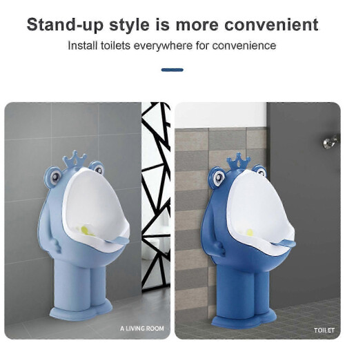 (Green) Frog Pee Training,Standing Potty Training Urinal for Boys Toilet with Funny Aiming Target 1