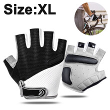 Ergonomische, atmungsaktive Handschuhe, Fahrradhandschuhe mit stoßdämpfender Polsterung und feuchtigkeitsableitendem Material, für Damen und Herren