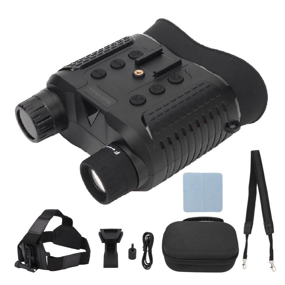 Night Vision Goggles For Adults, High Definition Infrared Binoculars With Digital Zoom And Hd Display Tactical Flashlight Rechargeable Battery Waterpr 9463374563167