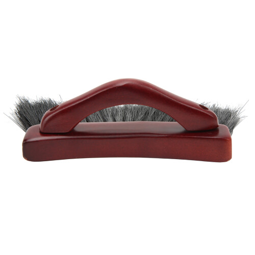 Pool Table Brush Soft Bristles, Ergonomic Arc Handle, Wine Red & Black 2