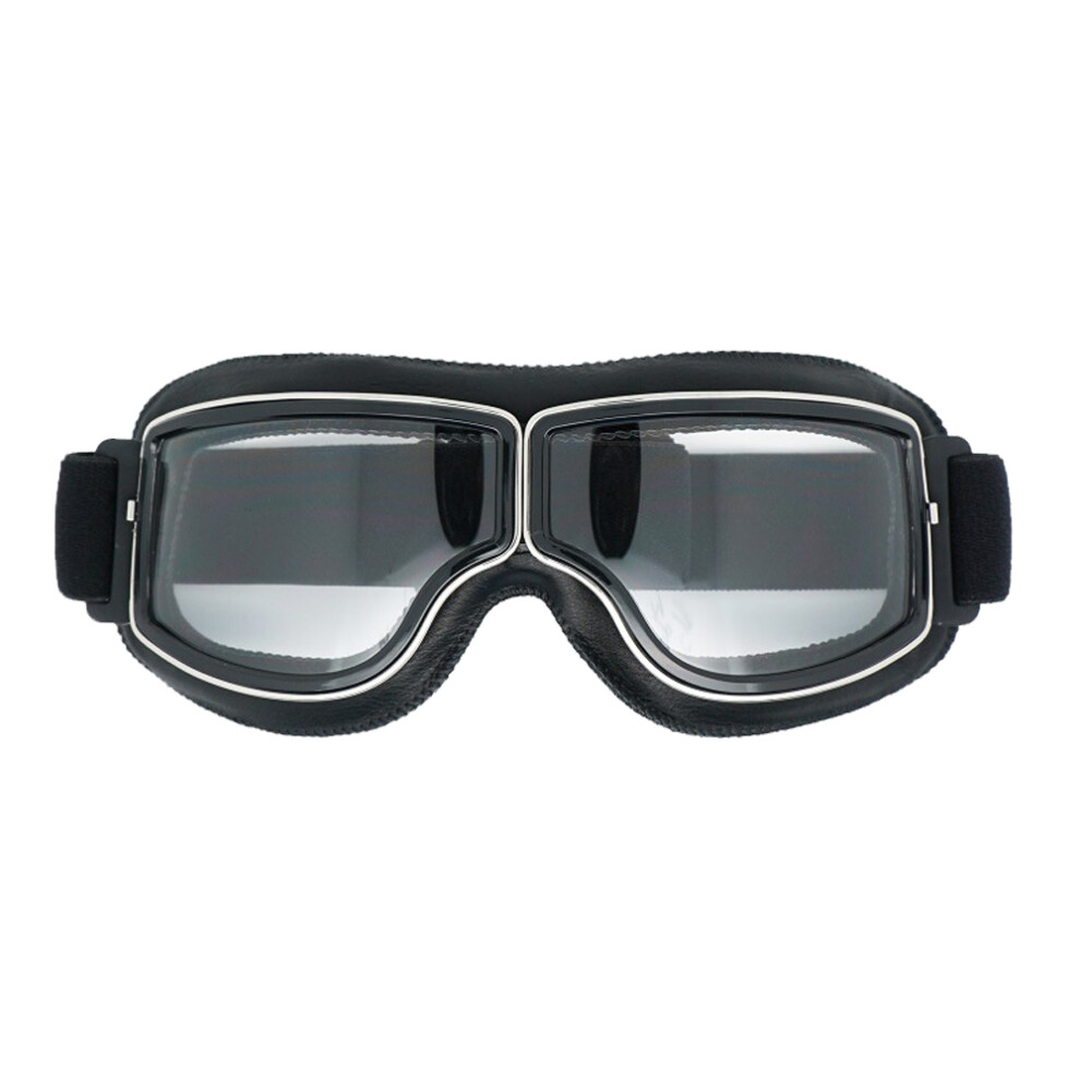 Motorcycle Goggles Vintage Pilot Style, Windproof Dustproof Riding Eyewear With Shatterproof Lenses, Uv Protection Anti Scratch Design For Men And Wom 9301476445809