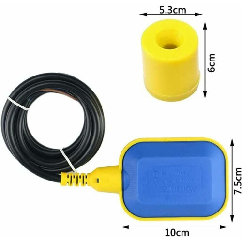 Water Level Controller for Sump Pump, Waterproof Float Switch with 5M Cable Automatic Liquid Control System for Tank Pool Submersible Applications, Ad 1