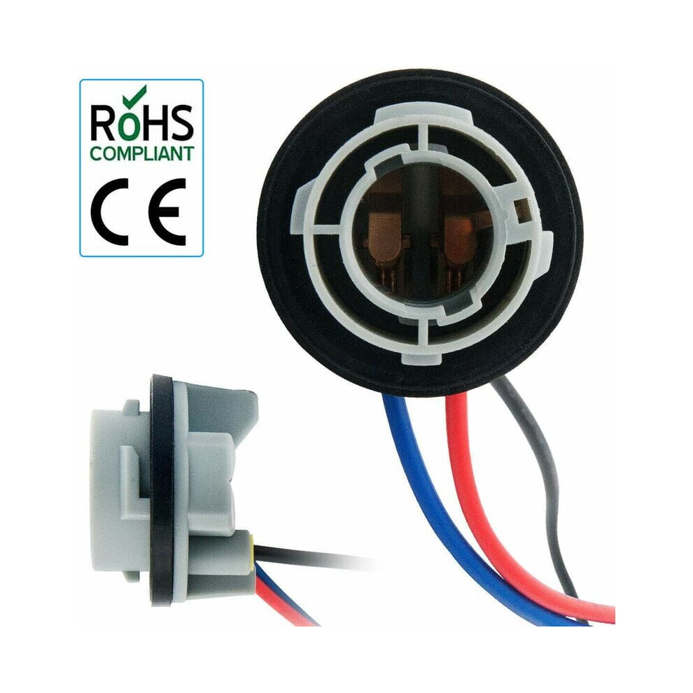 Plug-And-Play 1157 Bay15d Socket Wiring Harness Sockets For Seamless Integration, Led Bulbs Compatibility And Easy Installation For Turn Signal 9169997264657