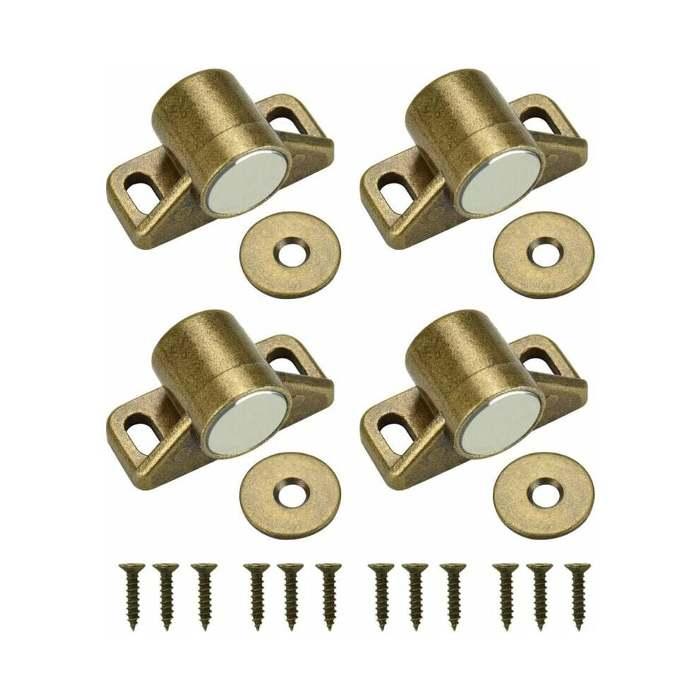 Magnetic Cabinet Holder, Wide Application For Rustproof And Durable, 4Pcs Cabinet Clasp In Vintage Bronze, Ensuring Tight Closure With Easy 9433291744017