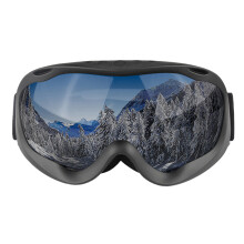 Ski Goggles with Anti-Glare Lenses, UV 400 Protection Snowboard Goggles for Winter Sports, Double Layer Anti-Fog Lens Spherical Design for Adults and