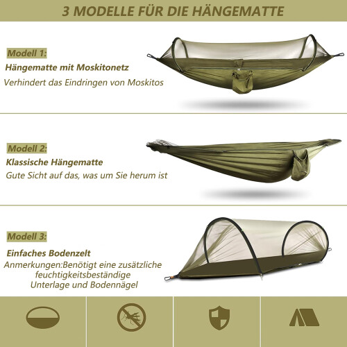 Ευέλικτη αιώρα Outdoorsman's Paradise, Όλα σε Ένα, Αδιάβροχη, Στεγανή, Αδιάβροχη, για 1