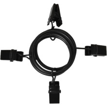 Curtain Rings with Clips for Drapery, Drapery Clips with Rings Metal Design Rustproof Finish, Strong Tension Clip Heavy Duty Construction Glide