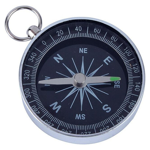 Pocket Compass for Outdoor Navigation, Accurate Direction Indication Portable Mini Compass with Fluorescent Pointer, Compact And Convenient Metal Pock