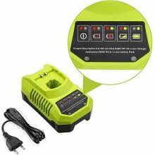 Chargeur rapide pour outils Ryobi 18 V, chargeur double chimie compatible avec les modèles Ryobi 18 V P102, P108, P189 et P197, chargeur rapide