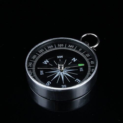 Pocket Compass for Outdoor Navigation, Accurate Direction Indication Portable Mini Compass with Fluorescent Pointer, Compact And Convenient Metal Pock 2