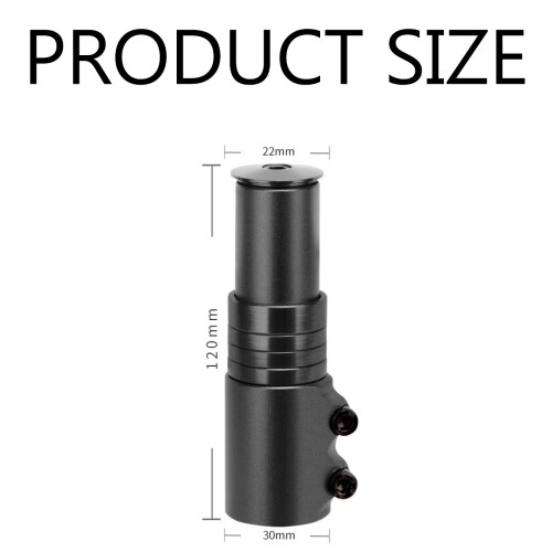 Bicycle Handlebar Raiser, Bike Stem Riser Extender for Adjustable Height and Threadless Headset Compatible, Improves Flexible Handling and 1