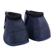 Atmungsaktive Pferdeglockenstiefel Oxford-Stoff Hufschutz Marineblau Klein