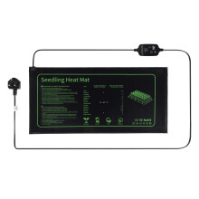 Everkeen Heat Mat,20W Seedling Heat Mat With Thermostat IP67 Waterproof Greenhouse Plant Heating Pad for Hydroponic Indoor Seedling Germination 10"x2