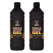 Topline Pack of 2 Big K Barbeque Firelighter Odourless Gel - BBQs, Firepits- Fires & Log Burners - Camping Grill - Bonfire - Ethanol Burners- 1000ml