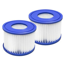FD-Workstuff Compatible with Bestway Filter Cartridge VI for Lay-Z-Spa Miami, Vegas, Monaco, Palm Springs (1 x Twin Packs, 2 Filters)