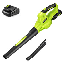 SnapFresh Cordless Leaf Blower 20V with Battery & Charger, 1.2 kg Lightweight Leaf Blower Cordless for Small Gardens, 2-Speed 210 km/h 240 m³/h Airfl