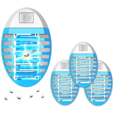 Mosquito Killer Lamp,Electric Fly Zapper Killer,Zapper with UV Light,Powerful Indoor Electric Mosquito Bug Zapper,Insect Trap Lamp,Mini Pest Repellen