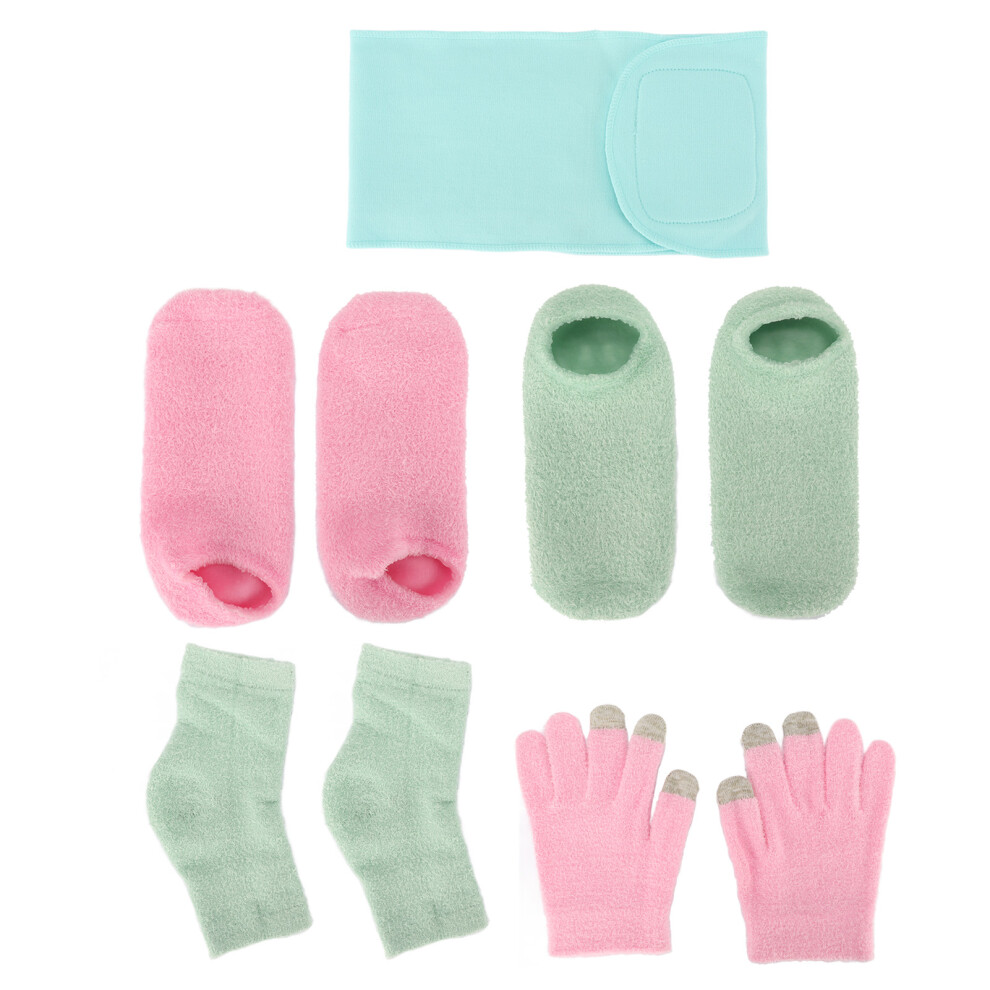 Deep Moisturizing Spa Socks, Natural Ingredients Moisturizing Gel Socks for Improving Roughness, Comfortable And Reusable for Hand, Foot, Elbow, Neck
