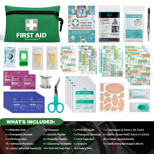 General Medi Mini First Aid Kit 92 Pieces Small First Aid Kit  Includes Eme 1