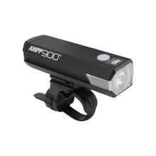CatEye AMPP 900 Super Bright LED Bicycle Front Lights - OptiCube Technology - IPX4 Waterproof Rated - FlexTight Easy Fit Bracket - USB Rechargeable -