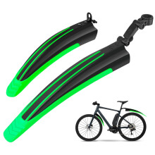 Ledeak Bike Mudguard Set, Portable Adjustable Road Mountain Bike Bicycle Cycling Tires Front and Rear Mud Guard Fenders for MTB Mountain Road Bike(Gr