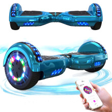 RCB Hoverboards for Kids and Adults 6.5 inch, Hoverboards with Bluetooth - Speaker - Colorful LED Lights, Hover Board Gift for Kids and Teenager