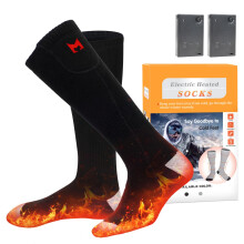 Heated Socks, MUTOUHE Electric Heated Socks for Men Women, Battery Foot Warmer Socks for Winter Outdoor Sports - Skiing, Camping, Fishing, Hiking (Bl