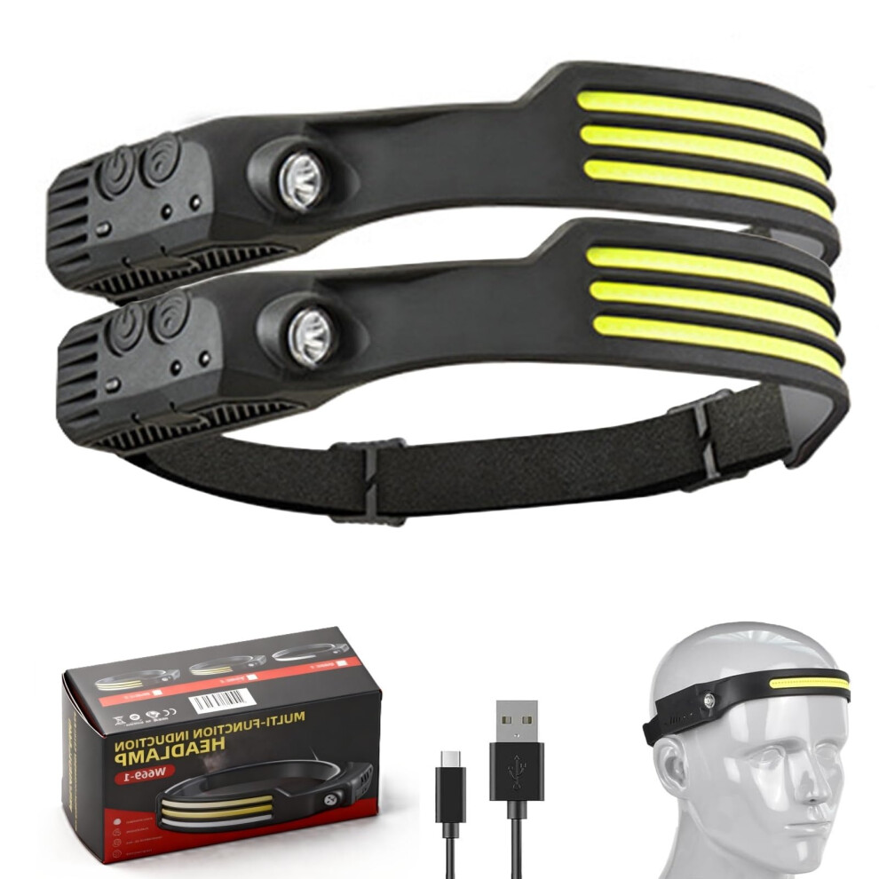 Eclipto Luxelight Led Headtorch Head Torch Rechargeable＆230 Wide Beam Head