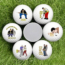 Artsotroly 6 Pcs Funny Golf Balls for Birthday, Novelty Golfer Gift for Dad Coworkers Golfers Golf Lovers