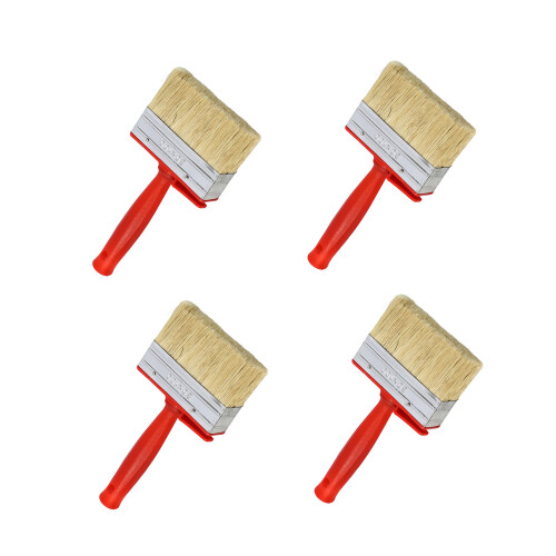 4pcs Bristle Brushes Featuring Rustproof Ferrules for-100
