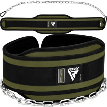 RDX Dip Belt with Heavy Duty 36 Inch Adjustable Steel Chain, Dipping Belt Chin Pull Ups Gym Training Weight Lifting Bodybuilding Powerlifting Workout