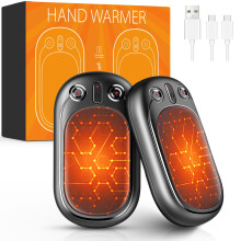 Hand Warmers Rechargeable USB & Reusable 2 Pack for Up to 12 hrs, Portable Electric Hand Warmer Electronic Pocket Heater, Tech Gifts for Men Women Ra