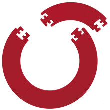 Designa Darts SU078 | Dartboard Surround Durable Lightweight EVA Jigsaw Ring Design, Red